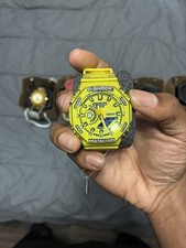 Casio G-Shock GA-2100MNG-2A "Manga Theme" watch featuring a Custom Yellow