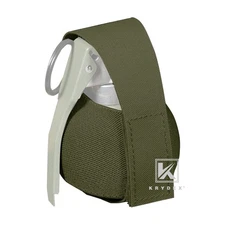 KRYDEX Tactical Elastic Frag Grenade Pouch EDC Glove Bag MOLLE&Belt Mount Green