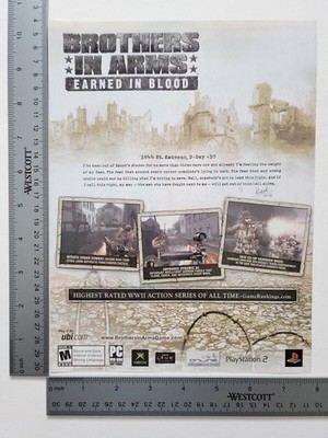 Brothers In Arms Earned In Blood Original Print Ad / Poster Game Gift Art