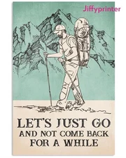 Let's Just Go And Not Come Back For A While Fairy Climber Poster Wall Art Ver...