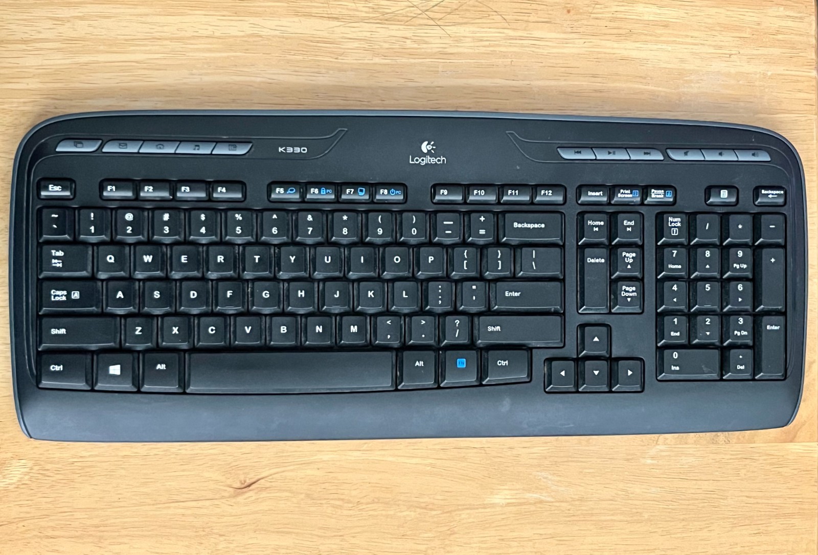 Logitech K330 Wireless Keyboard - No USB dongle