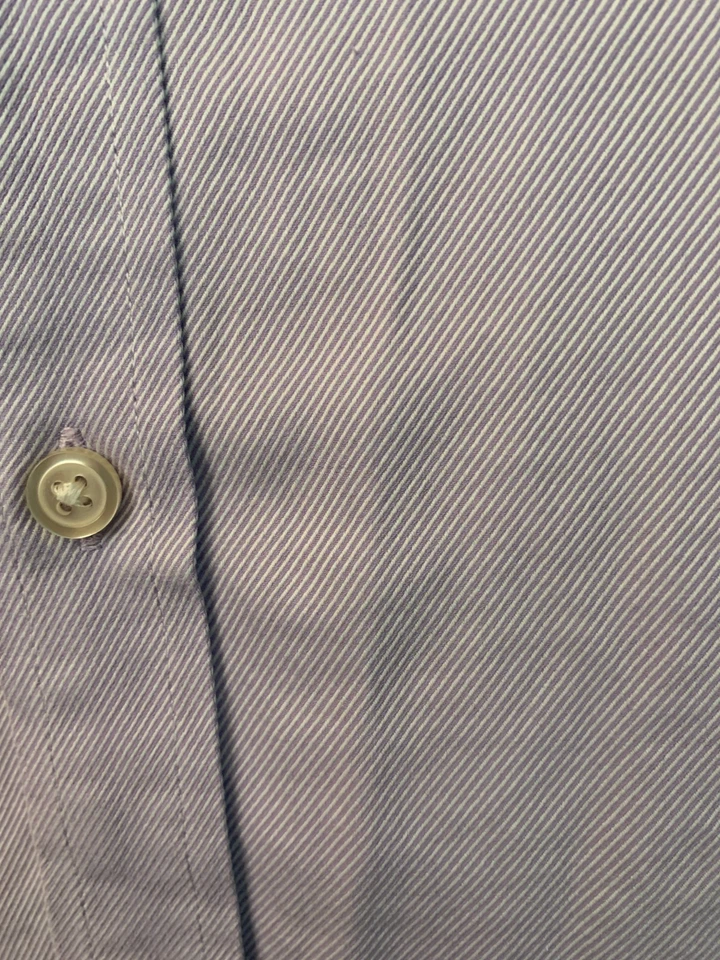 Camisa de vestir para hombre Charles Tyrwhitt puño francés - 15,5 33 pulgadas, púrpura pálido a rayas Foto 2 de 4