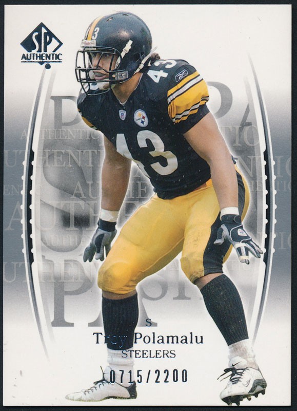 2003 Upper Deck SP Authentic Troy Polamalu 120 Rookie /2200 Pittsburgh Steelers