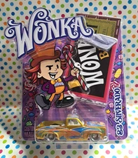 HOT WHEELS 2025 CUSTOM MADE WILLY WONKA 83 CHEVY SILVERADO Gold NEW