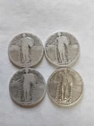 1925 1926 1927 1928 Standing Liberty Quarters🔥90% Silver $1Face Lot Of 4 #SL16