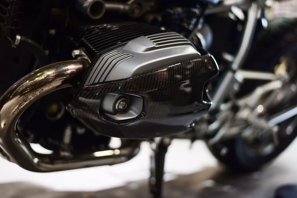 BMW R NINET 2014-2017 fibra de carbono corredor protección urbana para R1200GS 2010-2012 Foto 3 de 4