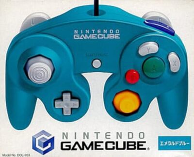 Gamecube Offizieller Controller Pad Emerald Blue DOL-003 Nintendo