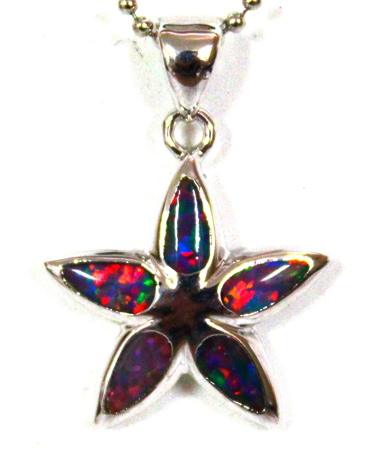 Especial Buena Elección Madre Joyería Regalo Incrustación Ópalo Colgante Cadena Gratis Caja Gratis Foto 2 de 4