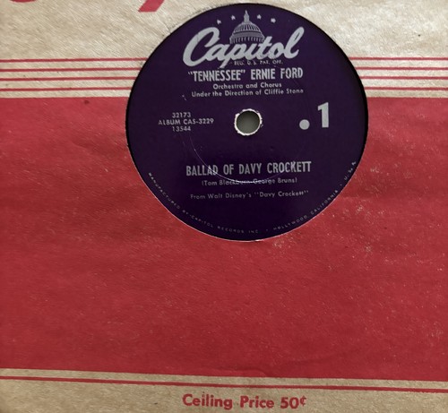 Tennessee Ernie Ford * Ballad Of Davy Crockett * Capitol CAS-3229 * E-(78) - Picture 6 of 6