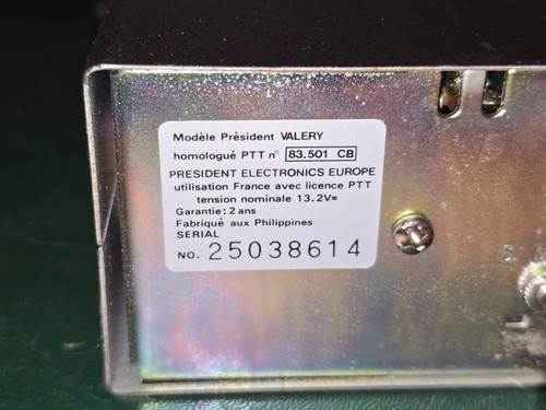 CIBI CB PRESIDENT VALERY 40 CANAUX AVEC MICRO - Zdjęcie 10 z 12