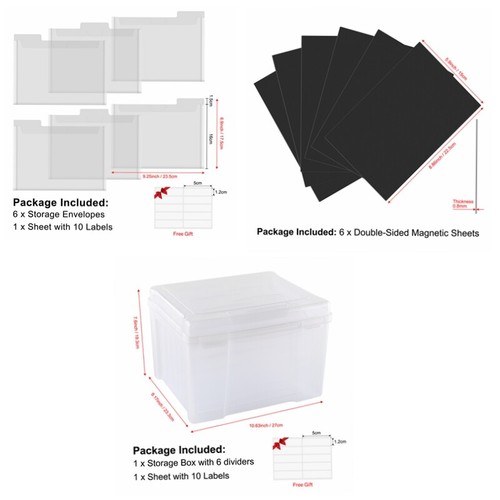 Clear Craft Storage Box Plastic Storage Envelopes For Cutting Dies Collection - Picture 16 of 16