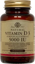 Solgar Vitamin D3 Cholecalciferol 5000 IU 100 Softgels