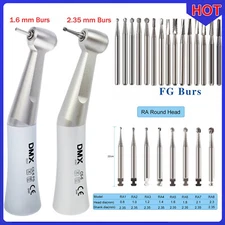 NSK Style Dental Contra Angle Slow Low Speed Handpiece Push Button For RA/FG BUR
