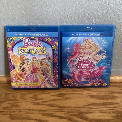 Barbie The Pearl Princess The Secret Door Blu-ray/DVD Combo Sets