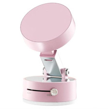 360 Vacuum Strong Magnetic Phone Holder Suction Cup Car Stand Foldable - Pink