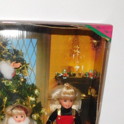 NIB 1998 MATTEL HOLIDAY SISTERS BARBIE KELLY STACIE COLLECTIBLE DOLL SET - Picture 4 of 4