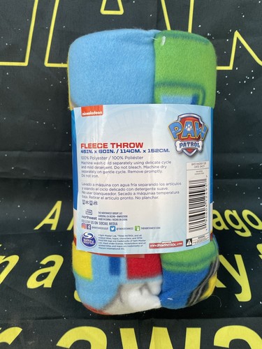 Paw Patrol Fleece Throw - Team Players (NEW) - Picture 4 of 6