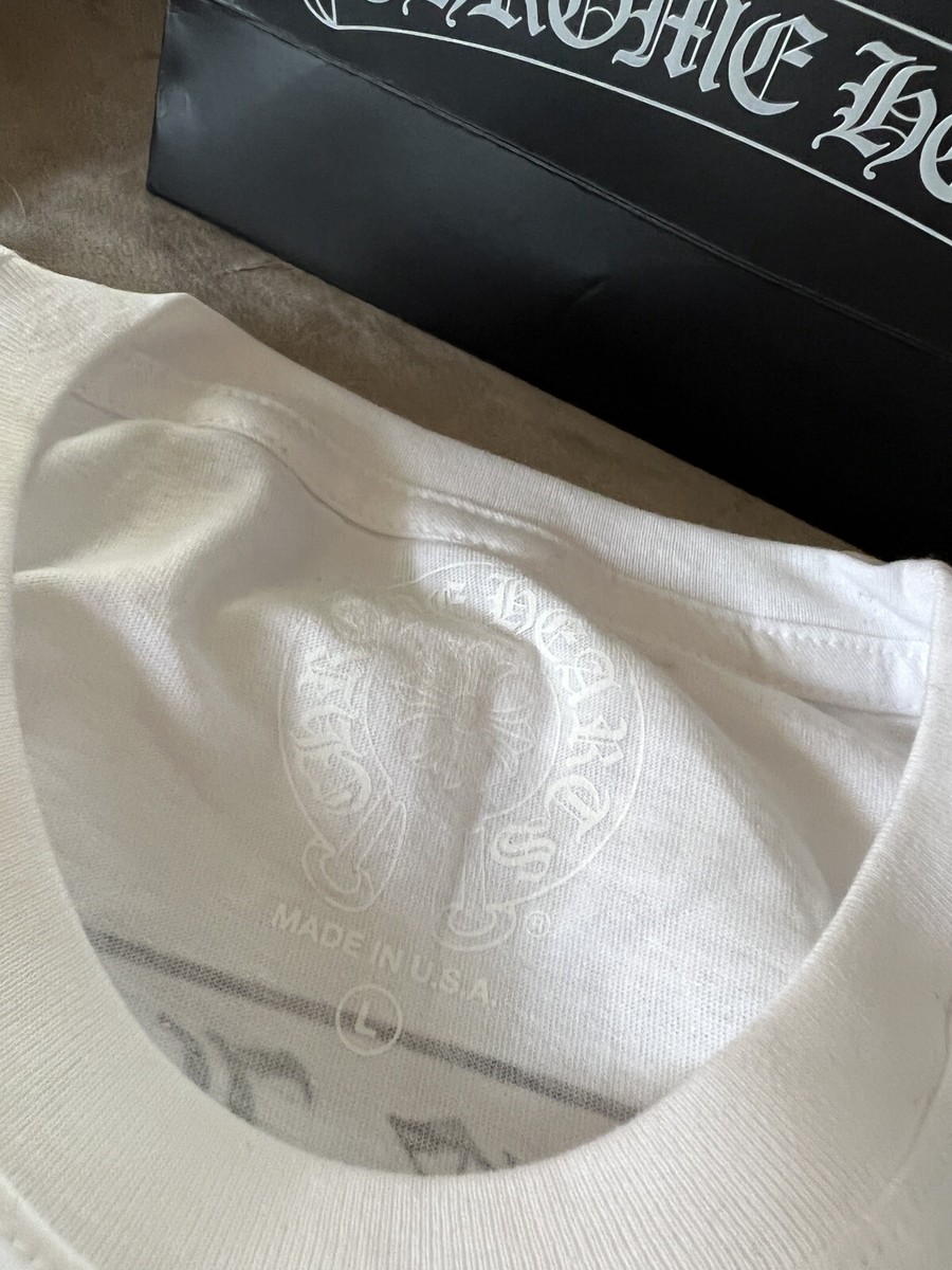 New DS Chrome Hearts Tokyo Limited Scrol Logo T-Shirt tee L New DS Chrome Hearts Tokyo Limited Scrol Logo T-Shirt tee L
