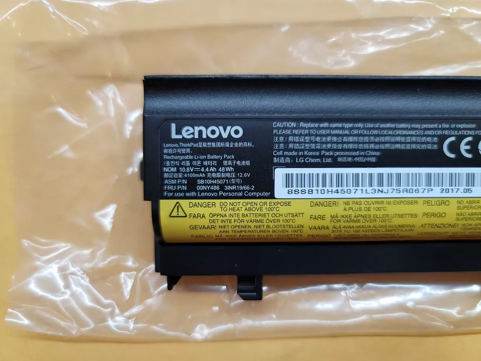 NUEVA BATERÍA Original para Laptop Lenovo ThinkPad L560 10.8V 48Wh 4100mAh 00NY486 Foto 2 de 4