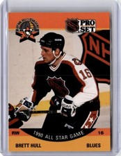 1990-91 Pro Set Hockey Card Brett Hull B St. Louis Blues #342