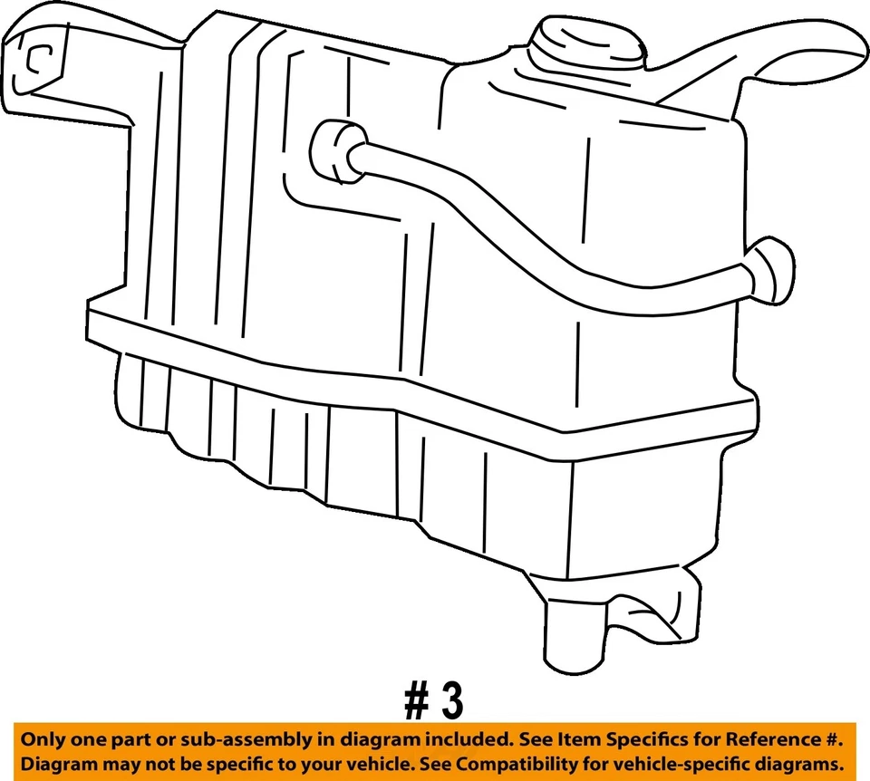 Used Engine Coolant Reservoir fits: 2002 Ford Expedition  Grade A - Imagem 4 de 4