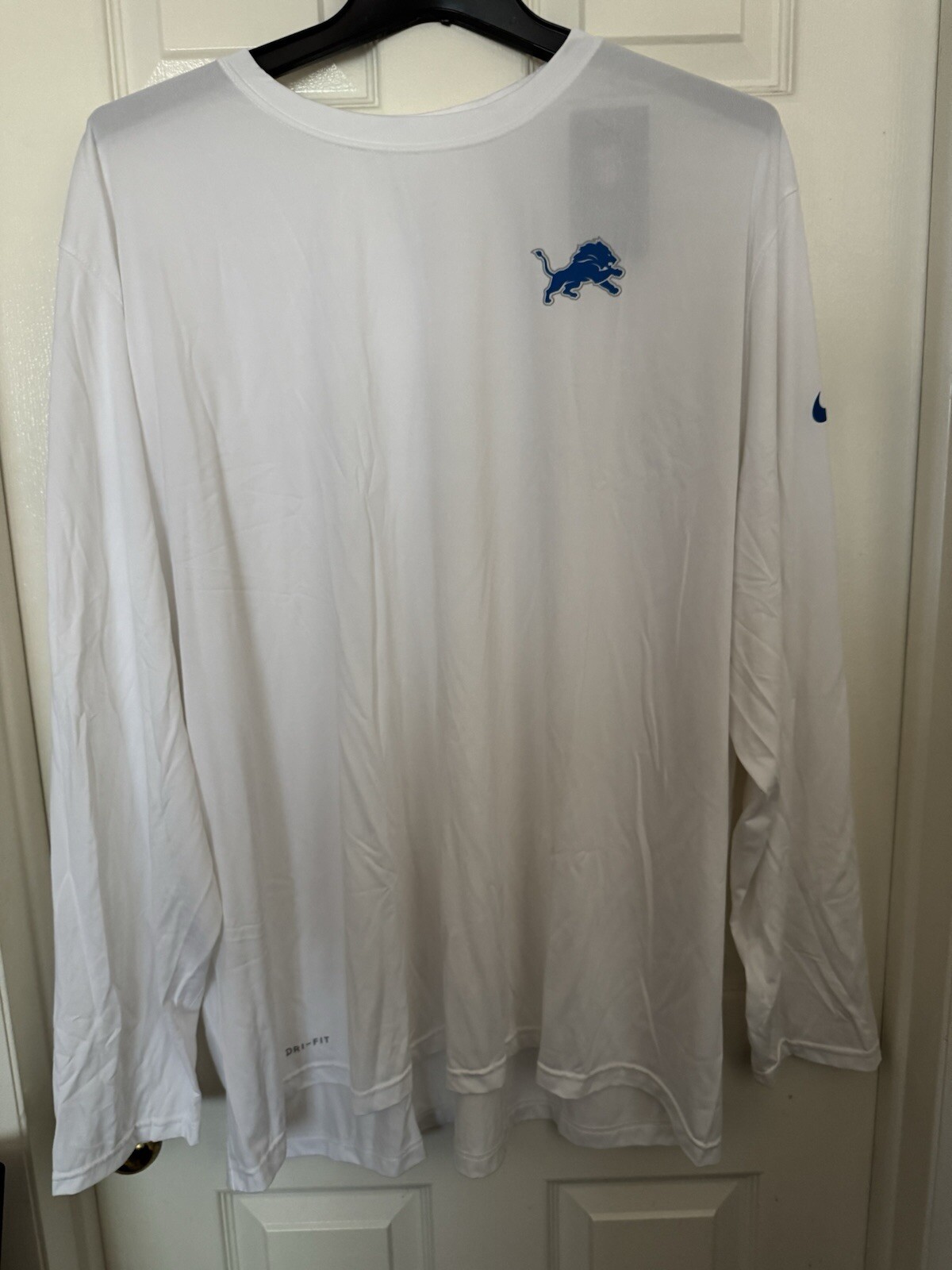 Nike Men’s 4XL Detroit Lions NFL Sideline Team Issued Dri-FIT Long-Sleeve Top