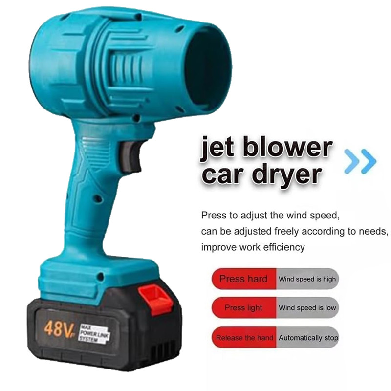 Jet Dry Mini Blower 16500RPM Air Blower Super Fan Battery Powered Mini Dryer US