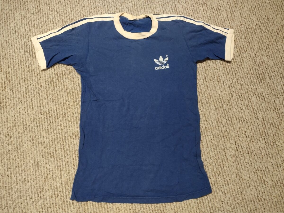 Vintage 1980's Adidas Ringer Trefoil Logo Stripes Shirt Retro Rare Soccer | eBay Vintage 1980's Adidas Ringer Trefoil Logo Stripes Shirt Retro Rare Soccer | eBay