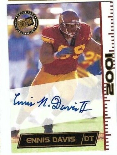 Authenticated Autographed Football Cards Bowman, Sage, Upper Deck, Fleer (C) - Picture 71 of 116