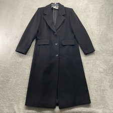 Vintage Forecaster of Boston Coat Women's 8 Black Wool Blend Overcoat Classic