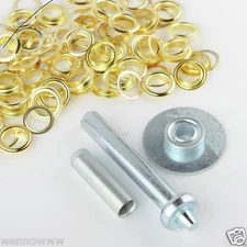 103pc 1/2" Brass Grommet Installation Tool Kit Tarp Tent Canopy Awning Repair 
