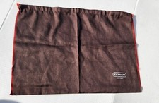 COACH Dust Bag Protective Bag Cover Brown Storage Orange Edge Drawstring 19 x 13