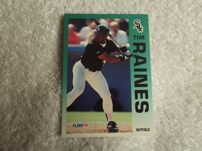 Fleer 1992 / MLB ''TIM RAINES'' #97 Chicago White Sox Trading Card n1