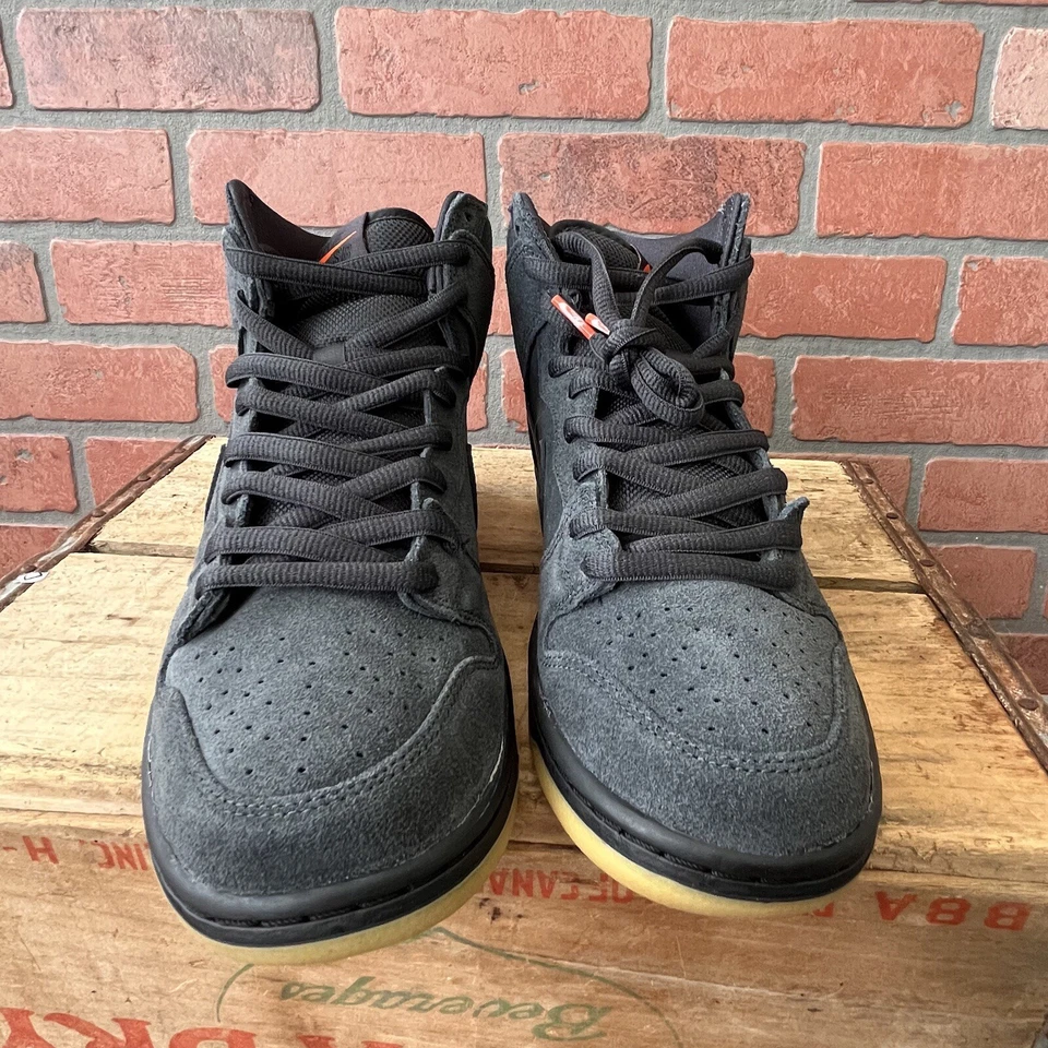 Talla 9 - Nike Dunk Pro ISO SB Etiqueta Naranja Alta - Gris Humo Oscuro Nuevo en Caja Foto 3 de 4