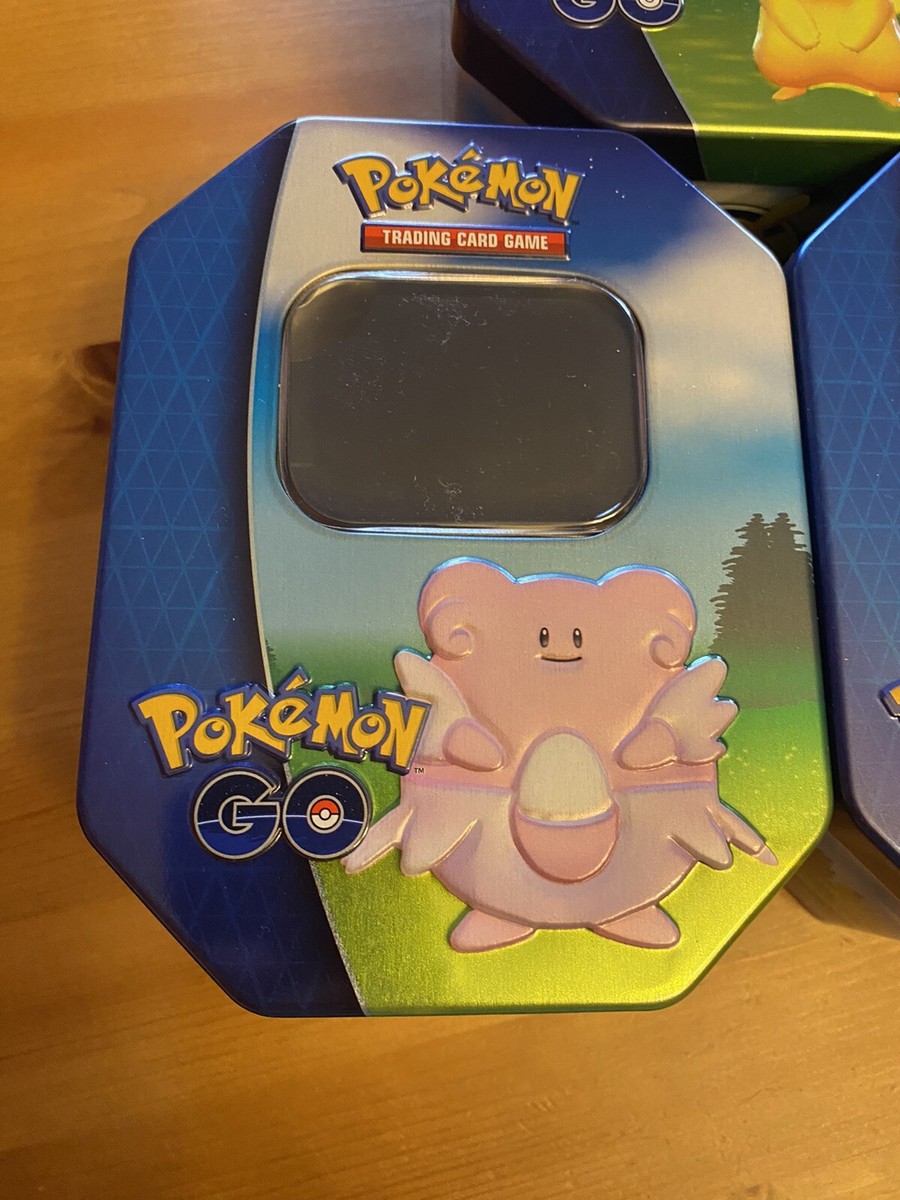 EMPTY* Pokémon Go Tin Set Of 3 Pikachu Blissey & Snorlax *No Packs