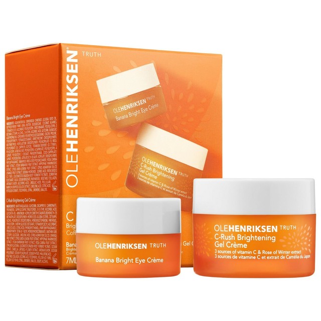 Set OLEHENRIKSEN Truth Banana Bright Eye Cream 0.24oz + Gel Creme 0.5oz
