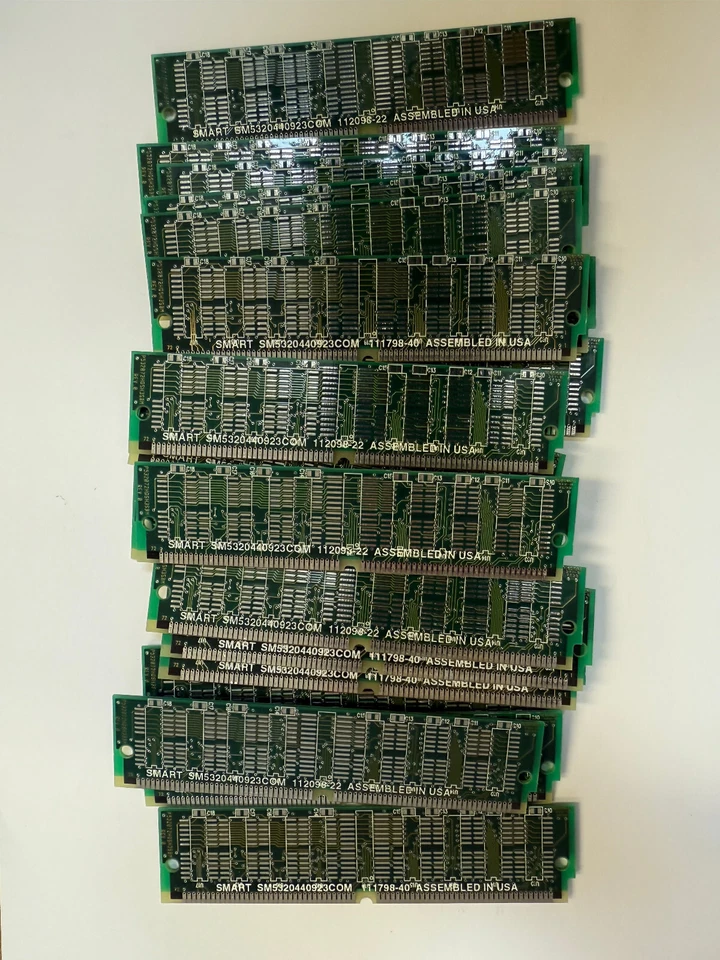 Smart SM5320440923COM 16MB EDO DRAM 72Pin Non-Parity Memory Simm - Image 2 of 2