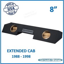 89-1998 Chevy Silverado Extended Cab Sub Box 8" Dual Subwoofer Box Enclosure