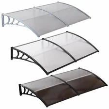 80x40" / 40" x 40" Door Window Outdoor Awning PC Hollow Sheet Sun Shade Cover