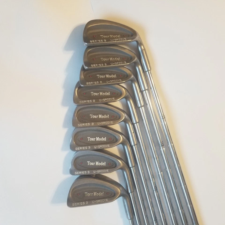 Tour Model Series 3 U-GROOVE Pitching Wedge & Iron Set 3 4 5 6 7 8 9 Red Dot RH - Image 4 of 4