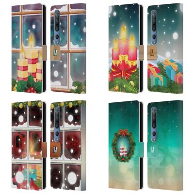 HEAD CASE DESIGNS HOLIDAY CANDLES LEATHER BOOK WALLET CASE FOR XIAOMI PHONES