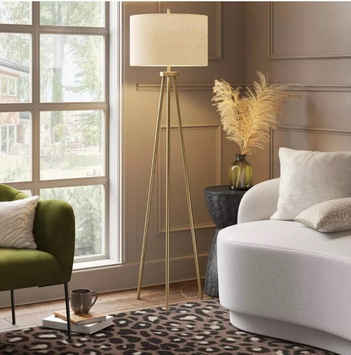 Threshold tripod 2024 floor lamp