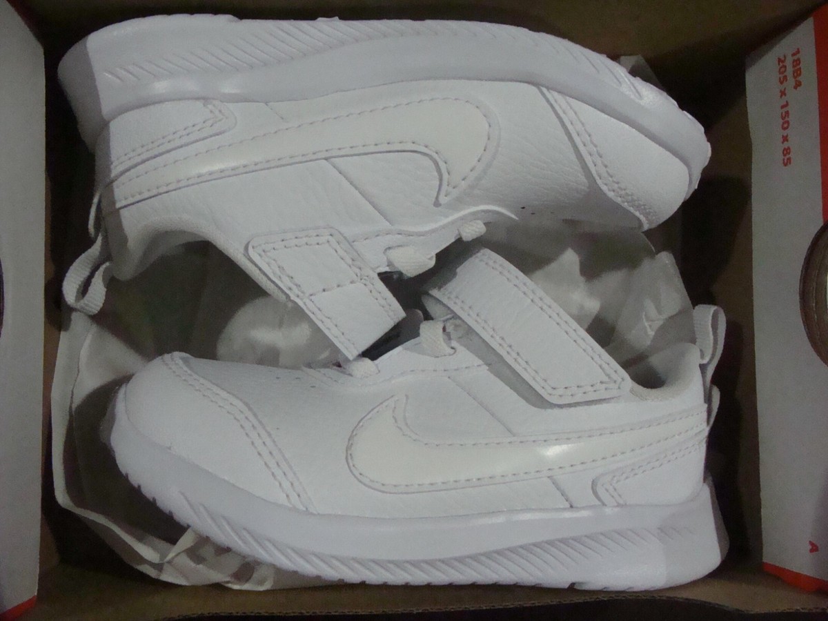 KIDS' NIKE VARSITY LEATHER (TDV) CN9397 101 SIZE 6C~10C