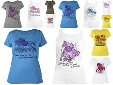 Damen T-Shirt Pferde Shirt - Motiv / Spruch Reiter Weisheiten buntes Shirt Pferd