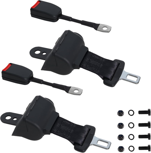 Podoy Upgraded Golf Cart Seat Belts Kit Universal Retractable for Golf Carts Com - Picture 8 of 12