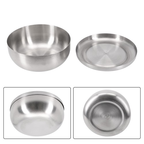 Koreanisch Schale Edelstahl Suppe Nudel Topf Traditionell Mischen mit Deckel - Bild 32 von 39