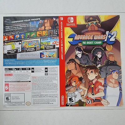 Advance Wars 1+2 Re-Boot Camp Switch Replacement Box Art