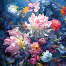 ReDesign Prima ENCHANTED GARDEN A1 Fiber Decoupage Paper Furniture 23.4"x33.1"