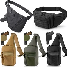 Tactical Gun Holster Shoulder Chest Bag Concealed Carry Pistol/Handgun Waist Bag