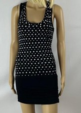 * Nikibiki Womens Black Studded Body Con Sleeveless Dress Rayon/Spandex Size S